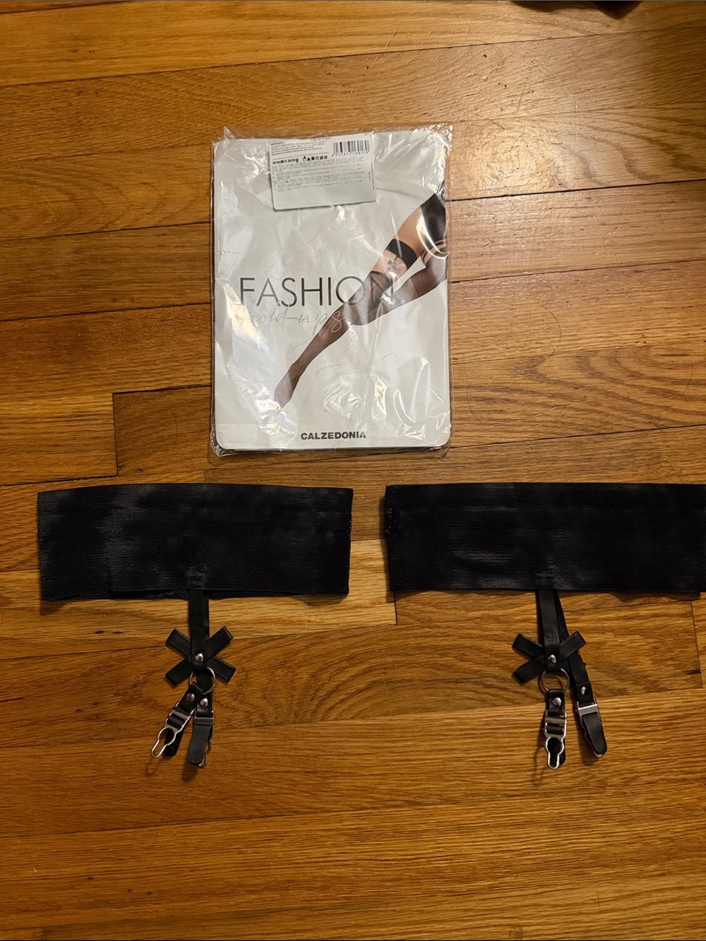 NWT Black Garter Belt Straps - Fashion Hosiery Accessory